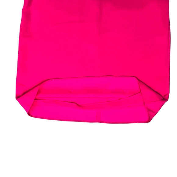 Lilly Pulitzer Adrienne Dress Hot Pink Gold/Chain Halter Zip/Back Sz 10 - Picture 9 of 13